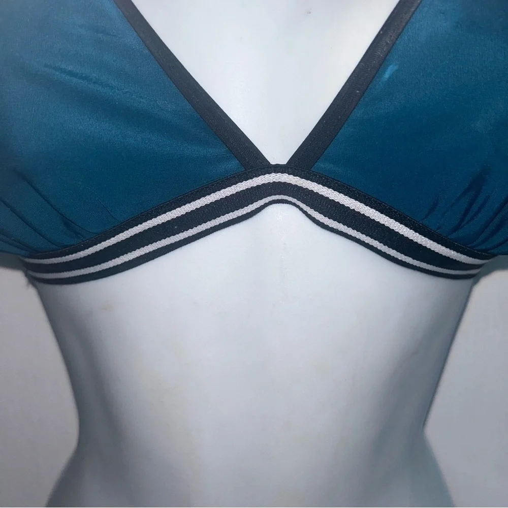 Xhilaration Womens S Cross Back Bikini Top Teal Blue*